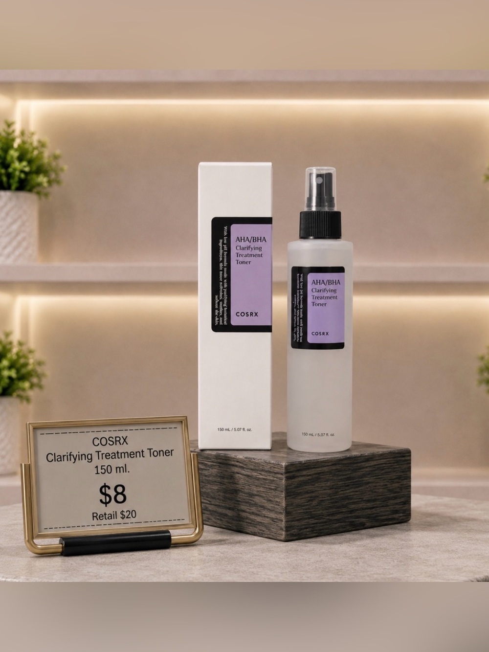 NEW COSRX AHA/BHA Clarifying Treatment Toner - Light Purple Label